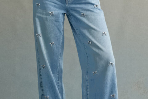Ruby Knot - Rhinestone Embellished Jeans
