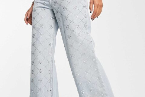 Dazzle Dream High Rise Wide Leg Jeans