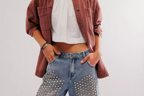 Radiator High Rise Studded Shorts