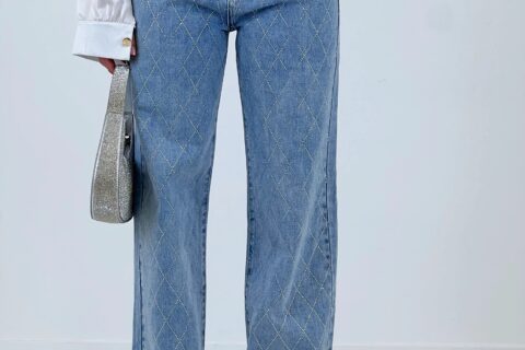 Enchanting Elegance High Rise Wide Leg Jeans