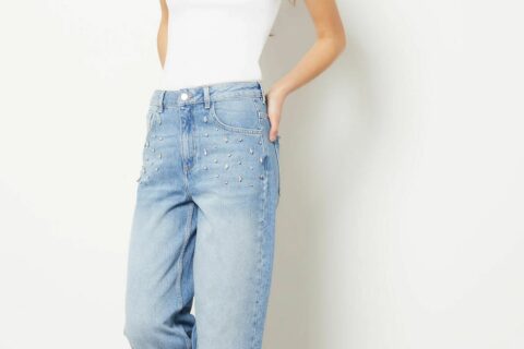 Ivy Glow - Rhinestone Embellished Jeans