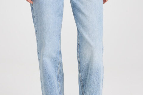 Diva - Rhinestone Embellished Wide Leg Jeans