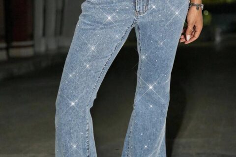 Aurelia - High Rise Embellished Boot Cut Jeans