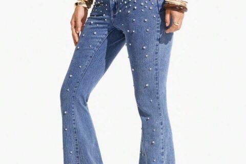 Bianca - High Rise Embellished Boot Cut Jeans