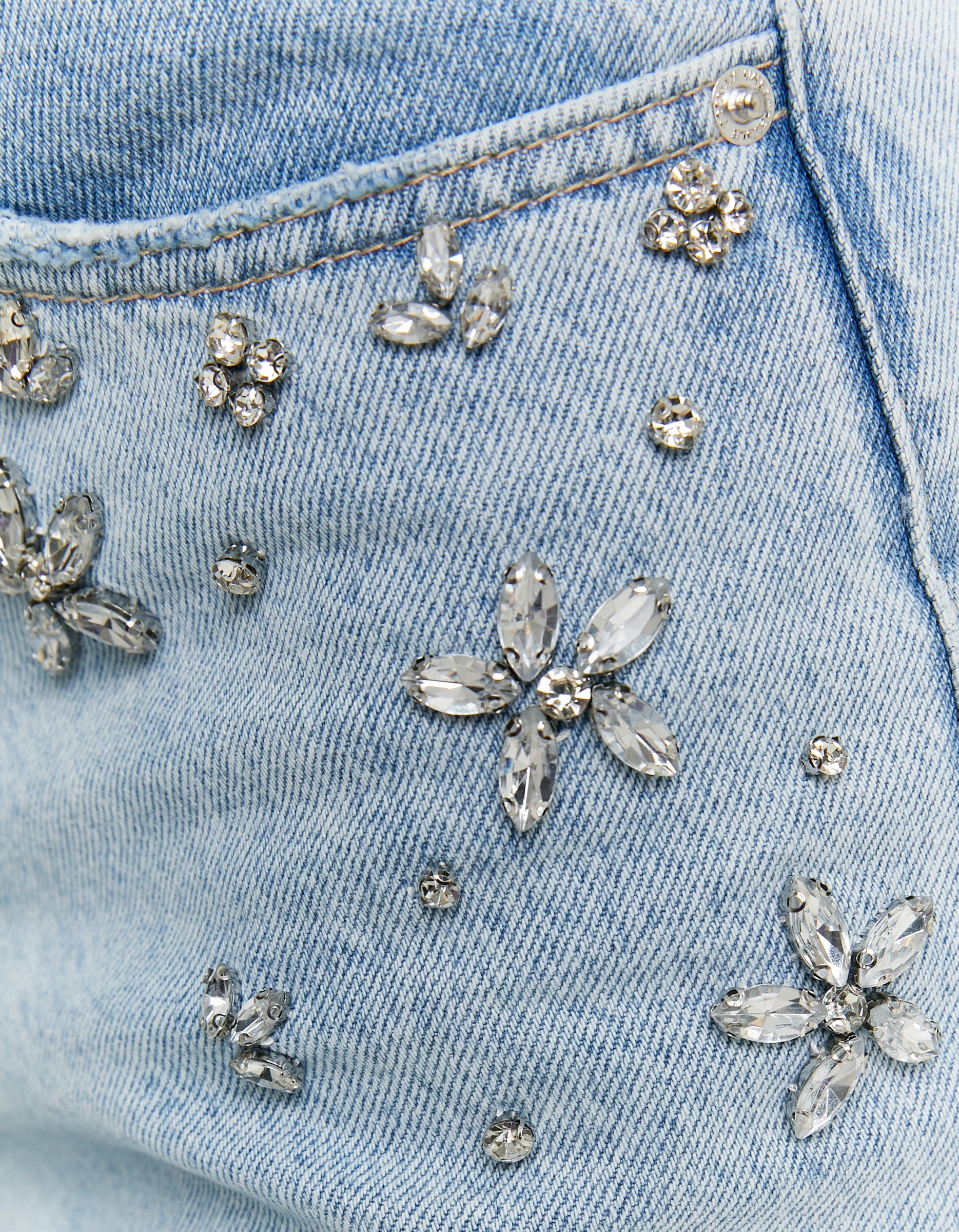 Flora Grace - Rhinestone Embellished Jeans - Image 4